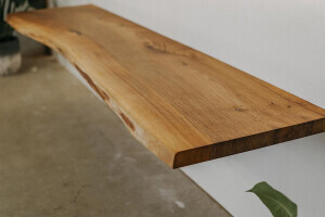 Waschtischplatte echtes Massives Nussbaum Holz 253 x 62 cm