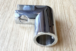 Glashalterung f&uuml;r Glasst&auml;rke 6-10mm &amp; 16 mm Stabilisationsstange Chrom