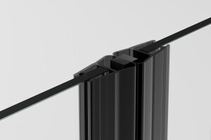 Schwarze Magnetdichtung 180 Grad Modell 12 Glas 6mm