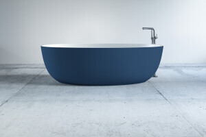 	
freistehende badewanne liegekomfort blau