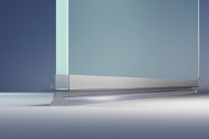 Acryl Schwallschutz Profil transparent 20x10mm