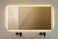 Badspiegel mit seitlicher LED Beleuchtung filigran nach Maß