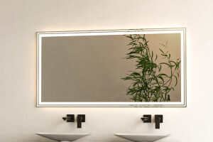 Badspiegel mit Licht Rahmen