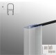 Duschdichtung Dichtleiste Balgdichtung Modell 10 f&uuml;r 6mm Glasst&auml;rke