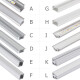 LED Aluprofil Aluminium Profil Halterung f&uuml;r LED Streifen - Ansicht 1