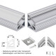 LED Aluprofil Aluminium Profil Halterung f&uuml;r LED Streifen - Ansicht 7