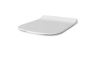 Ersatzdeckel für WC eckig - Weiß matt - Harmo