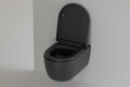 WC Set Sp&uuml;lrandlos Lang - Lifa Schwarz - Mepa Vorwandelement
