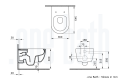 WC Set Sp&uuml;lrandlos Lang - Lifa Schwarz - Mepa Vorwandelement - Ansicht 10