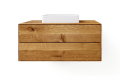 Waschtischunterschrank Holz Eiche - 2 Schubladen - Push to open