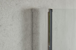 Wandprofil Duschkabine Chrom f&uuml;r 8mm Glas 200 cm -...
