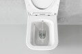 Sp&uuml;lrandloses eckiges H&auml;nge WC mit Bidet Harmo in Weiss Glanz - Ansicht 1