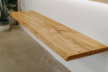 Waschtisch Holz aus Massiver Eiche 242 x 58 cm