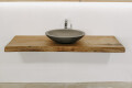 Eiche Waschtisch aus Massiv Holz 140 x 56 cm - Ansicht 1