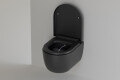 H&auml;nge WC mit Bidetfunktion - Lifa Schwarz Matt 49 cm