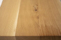 Waschtischplatte Eiche mit Baumkante klar matt lackiert - 200 x 53 x 5,5 cm