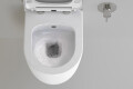 H&auml;nge WC mit Bidet und VitrA Warmwasser Anschluss - Lifa Weiss glanz 49 cm