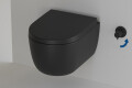 H&auml;nge WC mit Bidetfunktion Vitrawasserhahn - Lifa Schwarz Matt 49 cm - Ansicht 1