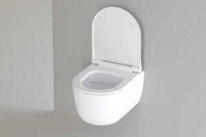 H&auml;nge Toilette randlos f&uuml;r G&auml;ste WC...