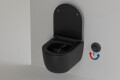 Dusch-WC Komplettset schwarz matt Warmwasser - Geberit UP320 - Ansicht 3