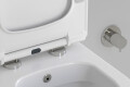 H&auml;nge Toilette mit Duschfunktion wei&szlig; glanz