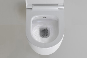 H&auml;nge WC inklusive Bidet mit Slim Deckel - Lifa Weiss glanz 49 cm