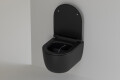 H&auml;nge WC mit Bidetfunktion Slim Deckel - Lifa Schwarz Matt 49 cm - Ansicht 1