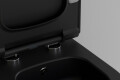 H&auml;nge WC mit Bidetfunktion Slim Deckel - Lifa Schwarz Matt 49 cm