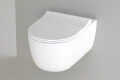 H&auml;nge WC mit Deckel Komplettset wei&szlig; glanz Mepa Zero - Ansicht 2