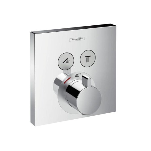 Hansgrohe Thermostat Unterputz Duscharmatur Set Ecostat E und S Showerselect iBox Wandarm Deckenarm Kopfbrause - Ansicht 6