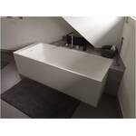 Kundenbild 3 Freistehende Mineralguss Badewanne "Angularo" aus Solid Surface Matt 1690x690x500 mm